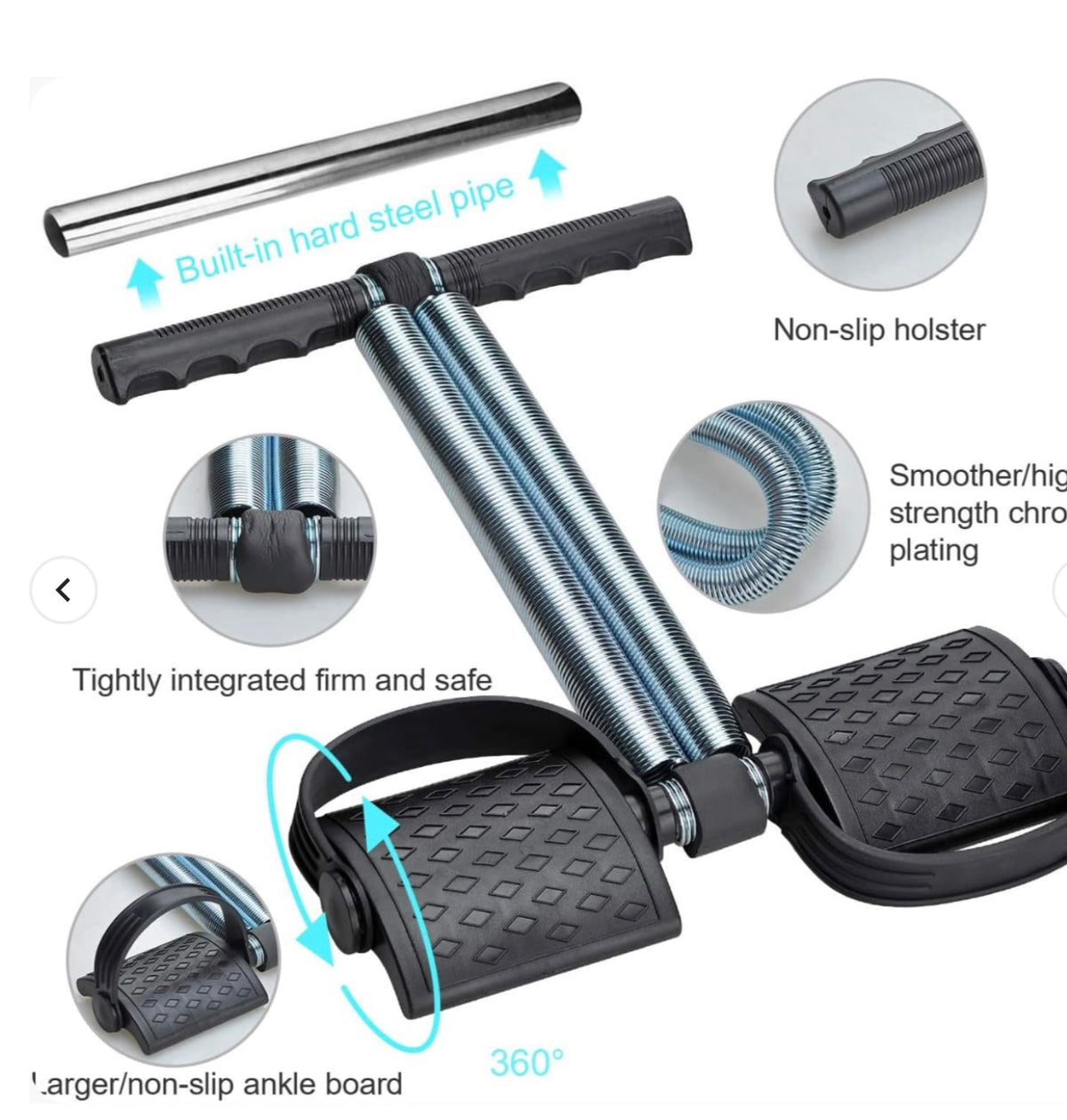 Tummy Trimmer Double Spring High Quality Resistance Trainer for Home Gym
