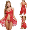 Net Lace Comfortable And Lightweight Nightwear Set / Imported Short Nighty With Panty
