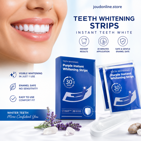 Teeth Whitening Strips – Enamel Safe Whitening Strips For Stain Removal & Brighter Smile