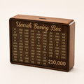 Premium Wooden Umrah Saving Box