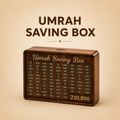 Premium Wooden Umrah Saving Box