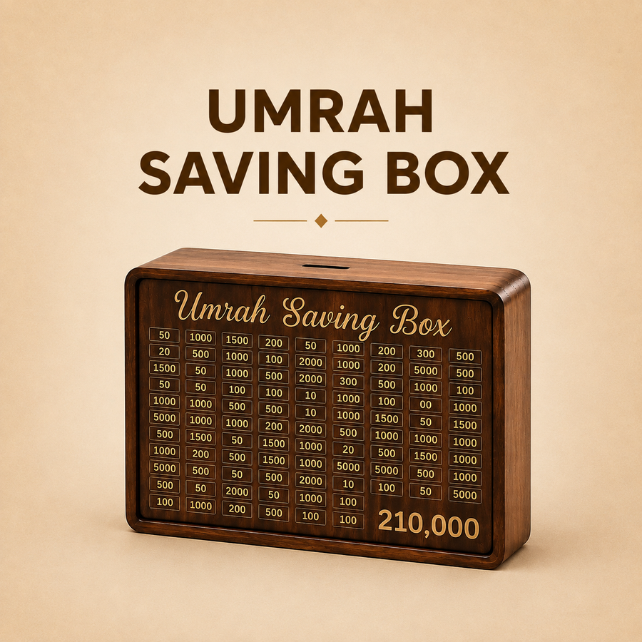 Premium Wooden Umrah Saving Box