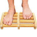 Wooden Sticks Roller Foot Massager Durable Natural Wood Design For Relaxation Stress Relief And Improved Blood Circulation